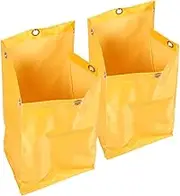 2pcs Replacement Cleaning Bags for Housekeeping Carts Canvas Trash Collection Bags Efficient Cleaning Supplies for Multi Functional Use