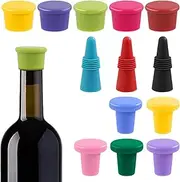 Glarks 13Pcs Silicone Wine Stopper Assortment Kit, 3 Types Reusable Beer Glass Bottle Sealer Beverage Bottle Stopper Cork Beer Bottle Cover Wine Saver for Wine Bottle Supplies, Keeping Wine Fresh