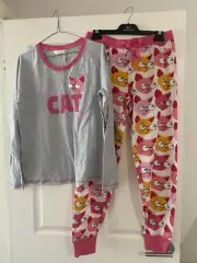 Peter Alexander Ladies Pyjama Set Crazy Cat Medium