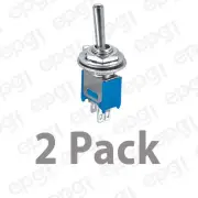 2 PACK - SPDT (ON/OFF/ON)) SUB-MINI TOGGLE SWITCH 6AMP@125VAC #66-1003-2PK