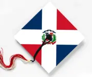 Flag of the Dominican Republic, Graduation Cap Topper Decoration, Class of 2024