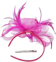 [Generic] Fascinator Headband for Women,Vintage Headband - Small Hat Mesh Headpieces Hair Accessories for Girls Women Daily Use Outdoor Gathering Festival Afternoon Teas Social Events Costume Home Weddings