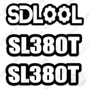 Fits SDLOOL SL380T Decal Kit Mini Skid Steer Loader - 7 YEAR OUTDOOR 3M VINYL!