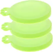 3Pcs Silicone Can Lids for Dog Cat Food Flexible High Elastic Seal for Freshness Easy to Install Fits Standard Cans Pet Food Preservation Dishwasher Safe