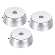 Crystal LED Displays Base Holder Powered by 3 AA Batteries White Light Pack of 3