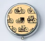 Victorian Bikes pill case pillbox holder pill boxes victorian steampunk bicycle