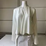 SPLENDID Sami Tie Open Front Cardigan Women's Size Small White