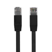 Cruxtec CAT6 UTP Flat Ethernet Cable 5m (Black)