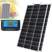 2×300W Flexible Solar Panel Kit for Yacht, Boat, RV, Cabin,Tent, 12v Battery Charge