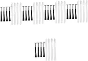FRCOLOR 20 Sets Elegant Eyebrow Shaver Dermaplane Razor Women's Beauty Tool Detailing Trimmer Small Head Easy to Control