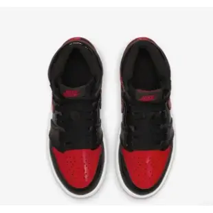 [現貨]沃皮斯 Jordan 1 Retro High OG  Bred Patent  特殊漆皮 黑紅 童鞋 中童