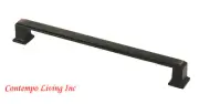 8-1/4" Roma Square Oil Rubbed Bronze Kitchen Cabinet Bar Pull Handle Hardware
