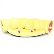 Foldable Pet Mat Tunnel Kitten Tunnel Suede Tubes Play Pad Scratch Crinkle Toy Sleeping Kennel