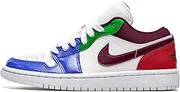 [Jordan] Womens WMNS Air 1 Low SE DB5455 100 White/Multicolor - Size 10.5W