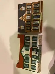 cat's meow village collectibles-Hall Cottage & Becky Thatcher House. Combo#9