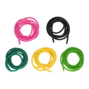 5pcs 4070 Elastic Latex Hose Rubber Band Catapult Latex Tube Ice Green Pink Fluorescent Green Black Yellow 2m