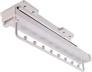 Wardrobe Pull Out Holder Hanger Rail, Extendable Pull Out Closet Rod, Top Mount Wardrobe Hanger Rack for Laundry Room Bedrooms Bathrooms (Color : White, Size : 47cm/18.5inch) FANDIAO