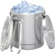 Stainless Steel Ice Bucket For Parties With Lid And Ice Tongs,Insulated Wine And