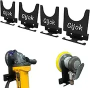 Angle Grinder Holder Tool Wall mount Bracket for 5inch Grinder, 4pcs Impact Wrench Wall Holder, Angle Grinder Storage Rack for Angle Grinders, Cutters, Polishers etc