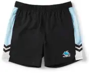 Cronulla Sharks 2025 NRL Kids Tech Shorts Sizes 6-14 BNWT