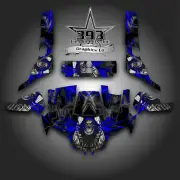 CAN-AM COMMANDER 800R 800XT 1000XT 1000X GRAPHICS DECAL KIT UNLEASHED BLUE