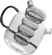 Cabilock Glass Lined Herbal Teapot Insulated Bottle Tankless Mini Mug Toaster Cup Electric Water Gooseneck Kettle Coffee Espresso Pot Fruit Infuser Pitcher Coffee Milk Pitcher Leak Hot