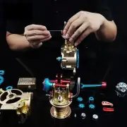Single Cylinder Engine Car Engine Model Kit DM17 Unassembled DIY Toy Gifts