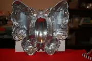 Arthur Court Aluminum Butterfly Chip and Dip Tray Platter Appetizer Antipasto