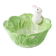 Bunny Candy Cabbage Shape Dish Bowl Green
