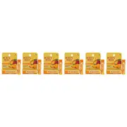 Burts Bees Mango Moisturizing Lip Balm Blister by Burts Bees for Unisex - 0.15 oz Lip Balm - Pack of 6