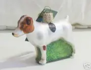 Old World Christmas "Jack Russell Terrier" Glass Ornt