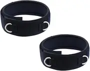 BESPORTBLE 2 PC Adjustable Neoprene Padded Thigh Strap for Strength Training and Fitness for Taekwondo Running and Football Enhances Glutes Hamstrings and Butt Workouts Black
