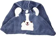 Ipetboom Supple Drying Head Wrap Hair Towel Cap for Hotel Travel Fast Absorption