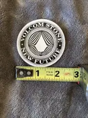 VOLCOM STONE NEW FUTURE STICKER Volcom 2.5 in Round Skate Snowboard Rare Decal