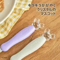 在飛比找樂天市場購物網優惠-日本製EDISON迪士尼米奇 附蓋水晶叉子湯匙套組