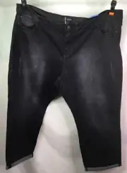 AUTOGRAPH BLACK “BOYFRIEND” TURNED HEMLINE STRETCH JEAN SIZE 26 NEW #25