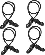 GANAZONO 4Pcs Elastic Hook Straps Multi Function Tie Down Straps for Camping Hiking Boating and Daily Use High Elasticity and Strong Tensile Strength for Securing Goods and Tents