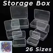 DIY Clear Plastic Storage Organizer Box Portable Repair Parts Tool Storage Case