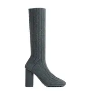 Bottega Veneta Atomic Knitted Sock Boots 36,37,38,39,40,41 anthracite color