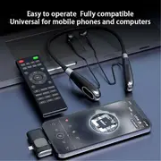 Bluetooth Wireless Live Sound Card Headset Built-in Sound Card Wireless Receiver Live Headset Live Streaming Black