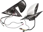NDNCZDHC Car Side Mirrors, 1 Pair Side Door Mirrors Outside Rear View Mirror with Heated Replacement for W205 C200 C250 C300 2015‑2022