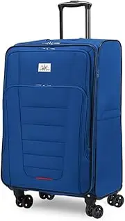 [Verdi] Travel Expandable Luggage 3 Piece Set with USB Port Soft Side Lightweight Carry On Suitcase Nested Set Includes 20-inch, 24 Inch and 28 Inches Checked Bag with 8-Wheel Rolling Spinner, Navy, 24-Inch, V5783-47-24s