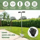 Lawn Edger Manual Half Moon Edging Shovel 37inch Long Handle Garden Lawn weNZw
