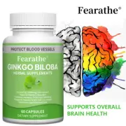 Ginkgo Biloba Extract 2000 mg, 60 Capsules - Gluten Free and Non-GMO
