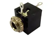 ProCraft (P3.5FP) 1/8" 3.5mm Stereo/Mono Female Chassis Panel Mount Connector