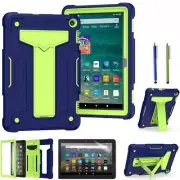Case for Amazon Fire HD 8.0 2022, w/ Kickstand, Screen Protector & 2 Stylus Pens
