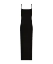 sleeveless low-back maxi dress IT42 black
