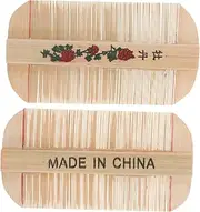 2pcs Double Side Grooming Comb Bamboo Fine Tooth Comb Dandruff Comb Pet Hair Comb for Kids Pet Care Accessories