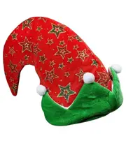 Santa Elf Star Design Costume Hat