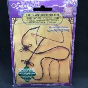 Clover Macrame Asian Knot Eyeglass Cord Craft Kit Black #8621 DISCONTINUED